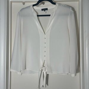 1. State Women's Cream Button-Down Blouse